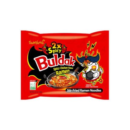 Fideos de pollo picante doblemente picantes